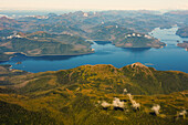 Aerial view of the Alexander Archipelago, Southeast Alaska, USA