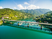 The bridge over Jablanicko lake in Bosnia and Herzegovina.