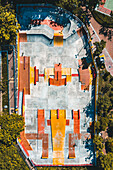 Aerial View of Lai Chi Kok Skatepark in Hong Kong, Sham Shui Po District, Hong Kong.
