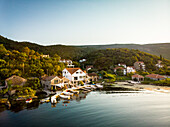 Aerial view of Bjelila, Lustica Bay, Montenegro