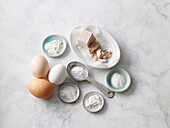 Eggs firm up doughs and, like leavening agents, contribute to loosening and rising