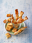 Cheese biscuits with caraway seeds