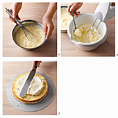 Prepare the buttercream cake