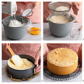 Prepare the high cake sponge