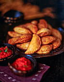 Senegalese pies with savoury fish filling
