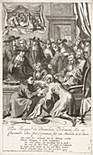 French lithotomist Jacob de Beaulieu operating for surgeons