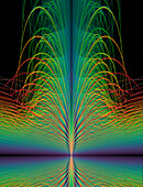 Quantum entanglement or gravity waves.