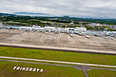 Kagoshima airport, Japan, aerial photograph