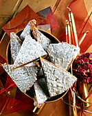 Panforte di Siena with Icing Sugar - Tuscan Spice Cake