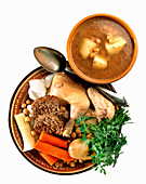 Armenian vegetable soup with chicken