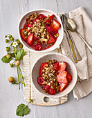 Berry duo with nut crumble