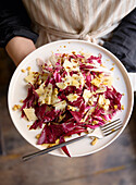 Insalata di radicchio e noci con parmigiano (radicchio salad)