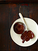 Melted chocolate coating