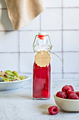 Homemade raspberry vinegar without sugar