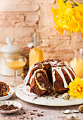 Eggnog marble bundt cake for Easter