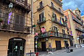 Building facades in Palermo