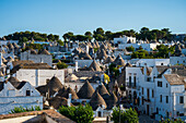 UNESCO World Heritage site Rione Monti trulli district in Alberobello, Puglia, Italy