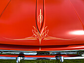 'Cheeto', a customized 1963 Chevrolet C10 pickup in the C10 Red Rock Retreat car show in Moab, Utah.