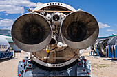 Rocket nozzles of a Titan II ICBM missile. National Museum of Nuclear Science. Albuquerque, New Mexico.