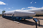 A PGM-19 Jupiter medium-range ballistic missile. National Museum of Nuclear Science. Albuquerque, New Mexico.