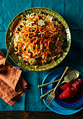 Kabuli Palaw - Afghan lamb with rice and caramelised carrots