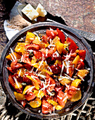 Peperoni alla Pugliese with Parmesan shavings