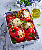 Stuffed bell peppers Italian style