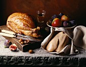 turkey and uncooked foie gras
