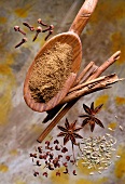 Selection of five spices