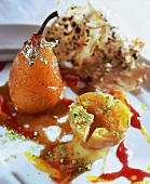Pear with candied lemons