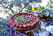 Ducasse strawberry tart with almond cream
