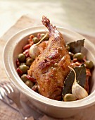 Rabbit with olives
