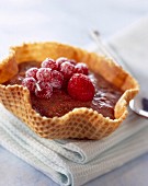 Chocolate mousse with summer fruit