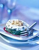 Spinach with roquefort