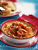 Spaghettis with squid