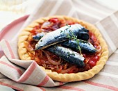 Pissaladière with fresh sardines