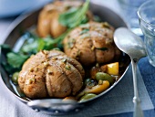 Veal paupiettes with olives