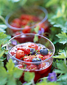 summer fruit in jelly
