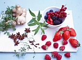 Summer fruit,spices and herbs