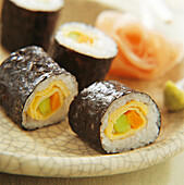Vegetarische Maki Sushi