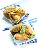 Samosas (deep-fried filled pastries, India)