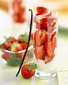 strawberries in sugar