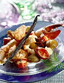 Lobster with vanilla and chestnuts