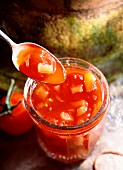 Tomato and orange peel jam