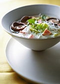 Cabbage and mushroom soup