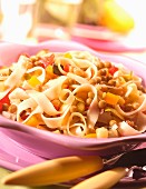 Tagliatelle with vegetables