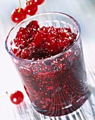 Sour cherry and raspberry jam