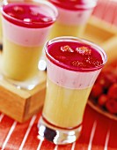 rhubarb and mara strawberrie dessert flavored with cardamom