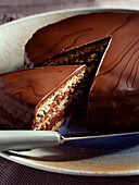 Spiced chocolate truffle cake