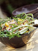 Octopus salad with cherry tomatoes